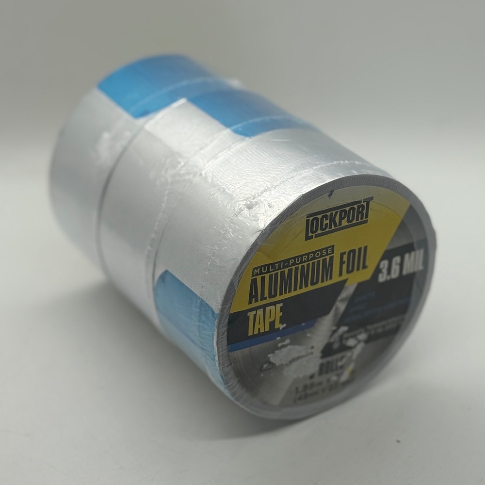 3 rolls Lockport Aluminum Foil Tape 3.6 Mil Easy Multi‎ Usage Heavy Duty Repair